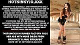 Hotkinkyjo dans une usine en ruine baise son cul avec un énorme gode de Mrhankey et prolapsus anal snapshot 1