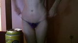 My wife in Purple Thong snapshot 1