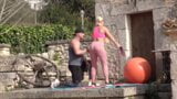 Outdoor Fitness Dreier mit der sex verrueckten Lena snapshot 2