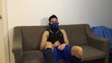 Post workout Jerkoff Slowmo Cum in Tights and Football Socks snapshot 4