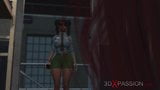 Harley Quinn plays with a female prison officer in prison snapshot 3