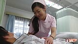 Patients love when the nurse visits them because she always uses her Asian blowjob technique snapshot 5