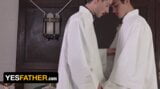 YesFather - Cute Catholic Boy Gets Bareback Fucked And Breeded During Ceremony By Kinky Priest snapshot 5