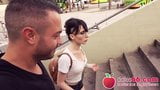 AndyStar fucks naughty Lou Nesbit in public. Dates66.com snapshot 4