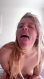 blonde girl licking armpits and spitting a lot while masturbating snapshot 12