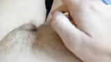 18 year old tranny made himself a pussy with big lips, and teases her, but does not let her lick snapshot 1