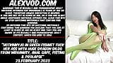 Hotkinkyjo in green fishnet fuck her ass with huge dragon dildo from mrhankey, anal gape, fisting & prolapse snapshot 1