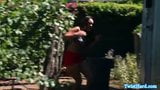 Teal Conrad folla al aire libre antes de tragar snapshot 3