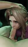 Aerith fa gola profonda a un grosso cazzo snapshot 9