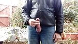 Hot Cock Cumming for Neighbour in Freezing Garden - Rockard Daddy snapshot 2