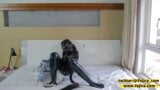 Fejira com – JK girl masturbating in latex clothes – orgasm snapshot 9