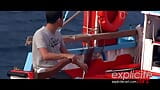 Terrific anal sex for busty French babe on a fishing boat snapshot 1