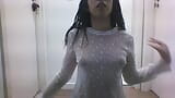 Girl in transparent clothes masturbating snapshot 1