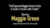 丰满的maggie green和3个女孩做爱并吮吸3个鸡巴！ snapshot 1