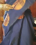 Tamil Babe Varsha Bhabhi  wearing Sari snapshot 7