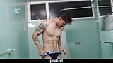 Soapy Gay Hunk Shower Masturbation - Jawked snapshot 2