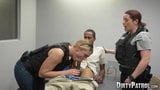 MILF Maggie Green swallows cock before police interracial snapshot 5