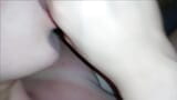 She blow me and I cum on her face and pantyhose feet snapshot 11