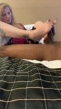 INTERRACIAL MILF BBC HAND&FOOTJOB snapshot 7