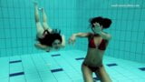 Markova and Zlata - hottest lesbians underwater snapshot 4