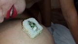 I eat sushi from my girlfriend - Lesbian-candys snapshot 4