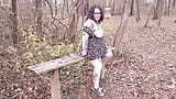 La milf milf bbw tatuata pelosa squirta nel parco snapshot 20