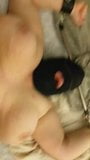 Masked BBW Wife Cumming Hard on Hubby's Cock snapshot 5