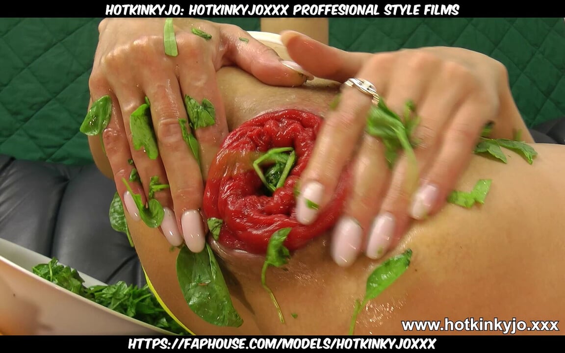 Slippery When Wet Hotkinkyjo Extreme Green Leafs Anal Insertions & Prolapse