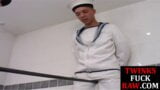 Twink sailor rimmed and barebacked by captain for jizz snapshot 2