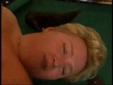 Fat ugly mature cleaner gets fucked on top of a pool table snapshot 6