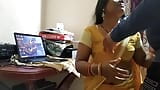 MNC Engineer Elina Fucking Hard to Penetrate Hot Pussy in Saree with Sourav Mishra at Work From Home on Xhamster snapshot 3