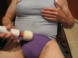 Blue Teddy and Purple Thong Buzzer Cum snapshot 1