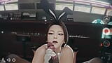 Bunny troia Mai Shiranui succhia un cazzo nero duro snapshot 9