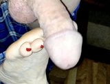 WIFE WATCHING ME FUCK HER RED TOES snapshot 1