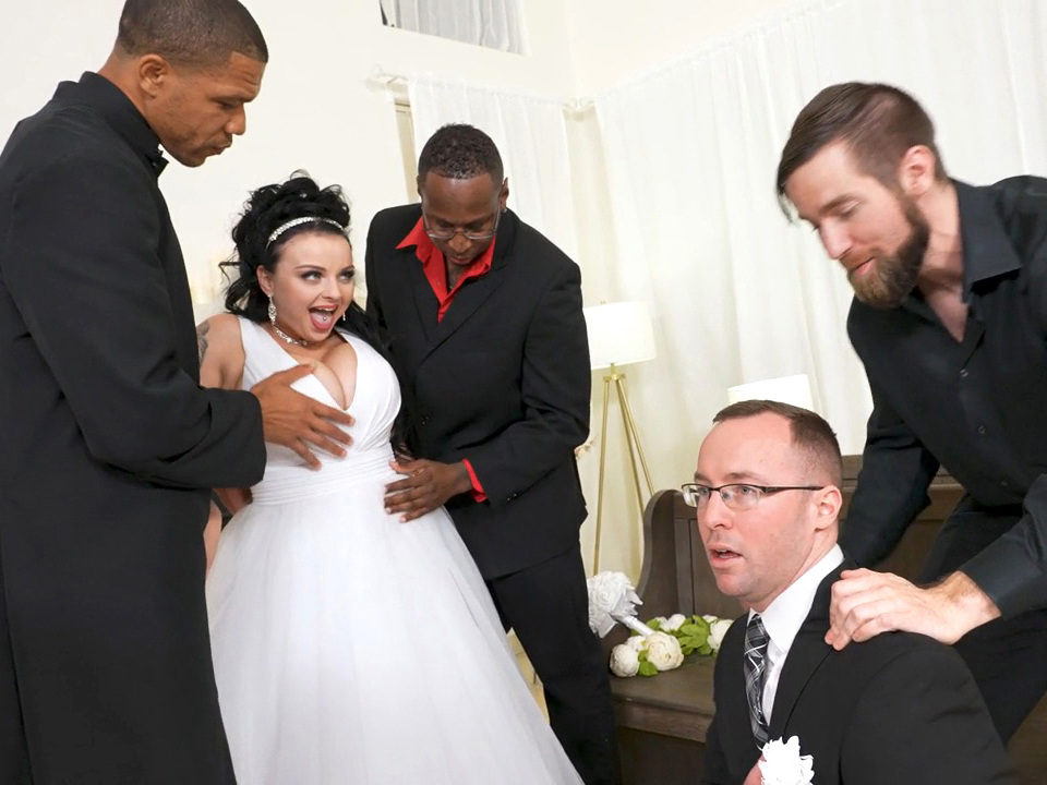 Free watch & Download Payton Preslee"s Wedding Turns Rough Interracial Threesome