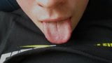 Hot cum dump on my tongue snapshot 1