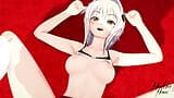 Koneko Toujou este penetrată după masturbare - Hentai 3D snapshot 17