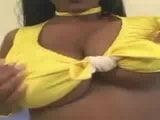 Big Boobs Ebony and white Cock snapshot 1