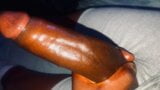 Stroking Big Black Dick (BBC) With Oil While In Bed Relaxing After Shower snapshot 2