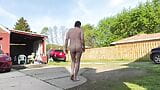 VERY RISKY NAKED GAMES OUTSIDE IN MY YARD ALMOST CAUGHT snapshot 7