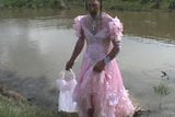 Pink gown in a lake... snapshot 8