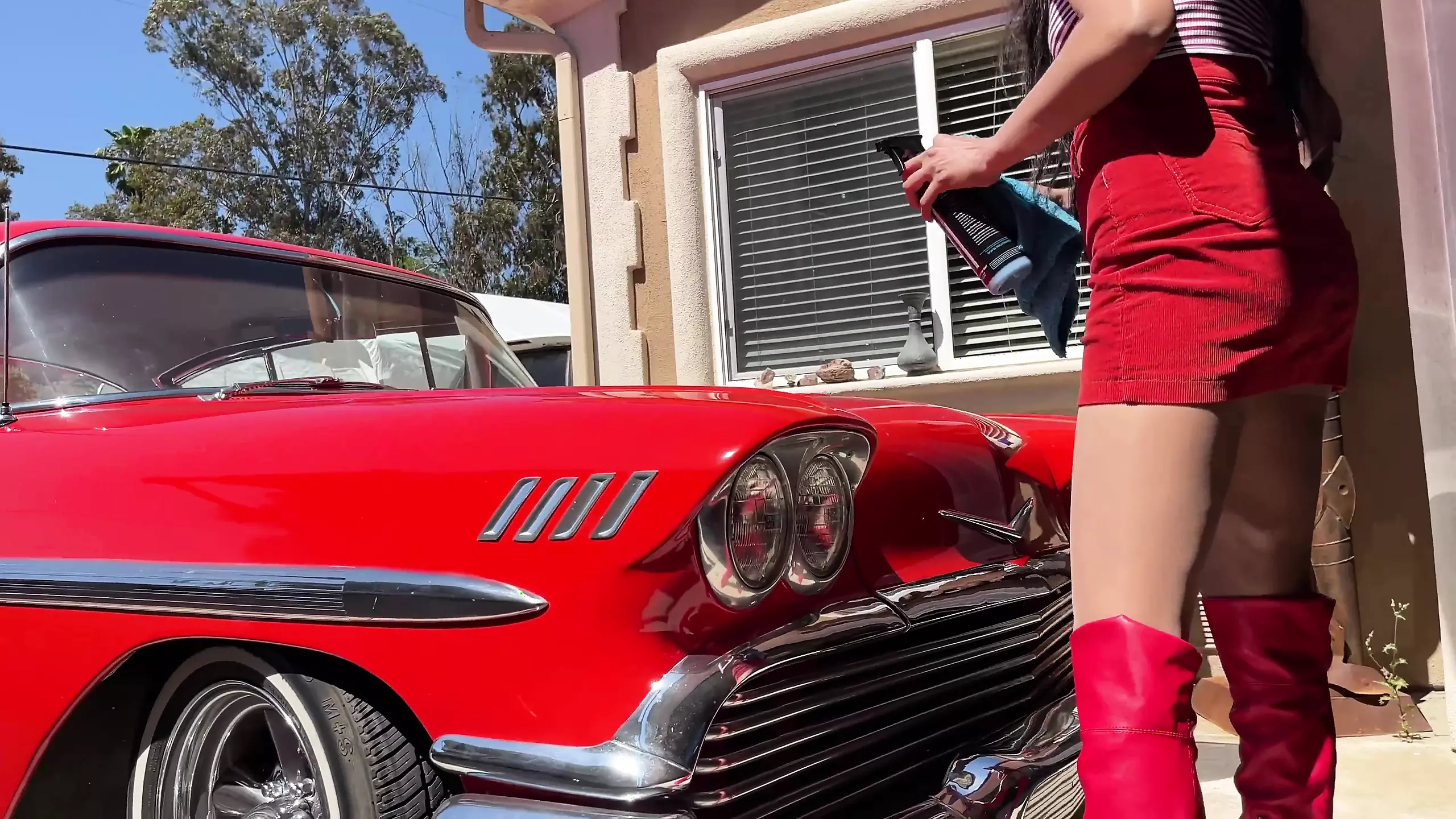 Pedal Pumping 1958 Chevy Impala: Vintage Porn feat. Viva Athena by FapHouse