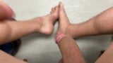 Dirty talk JOI penis feet toes foot fetish masturbation cum snapshot 12