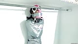 Panty Hooded Mummy Locked Up In The Attic - Selfgags snapshot 7