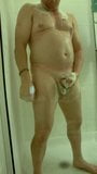 Handsome Step Dad showering snapshot 4