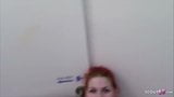 REDHEAD GERMAN STREET HOOKER FUCK FOR CASH ON RAILWAY TOILET snapshot 20