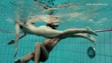 Markova and Zlata - hottest lesbians underwater snapshot 16