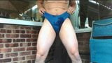 Oxfordshire in Tight blue trunks snapshot 4