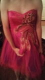 Cute short pink prom dress gets cummed in snapshot 5