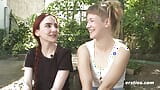 Ersties - Heiße Fußspiele und Paddel-Action mit Ida und Claudia M snapshot 6